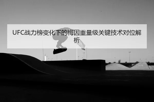 UFC战力榜变化下的梅因重量级关键技术对位解析
